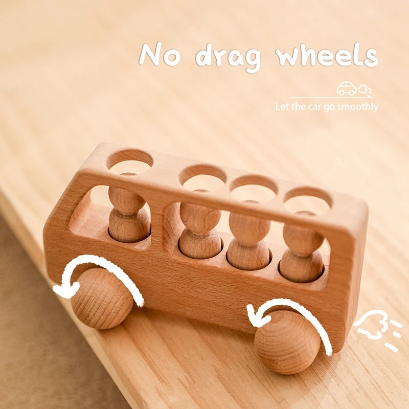 Montessori Wooden Bus Toy™