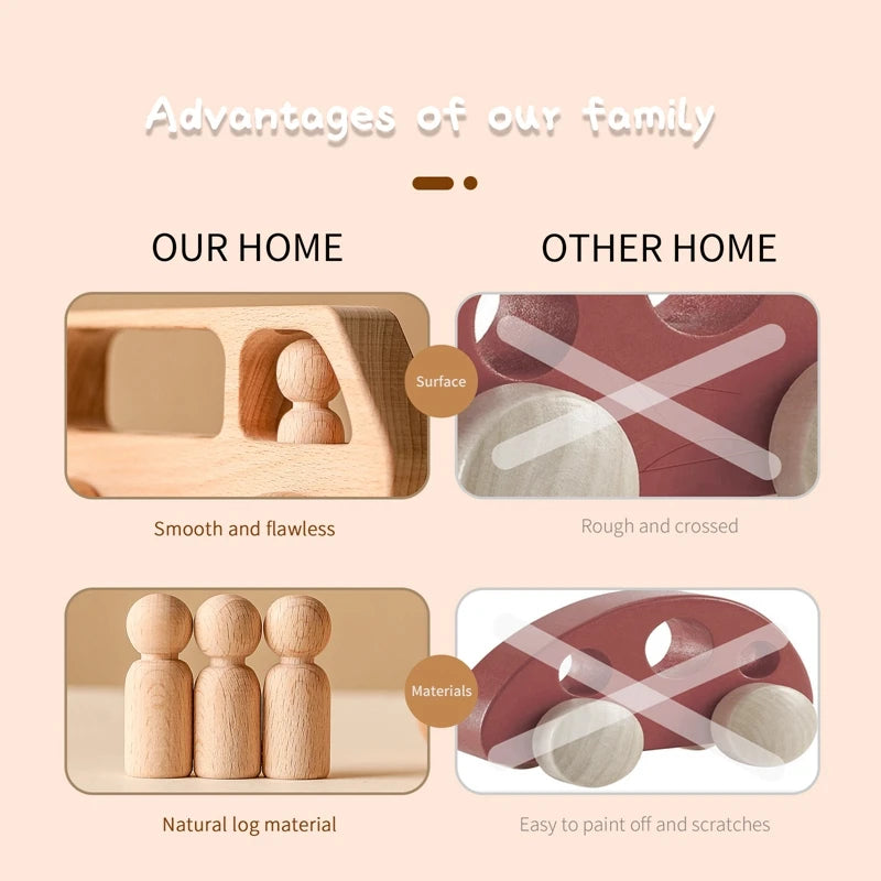 Montessori Wooden Bus Toy™