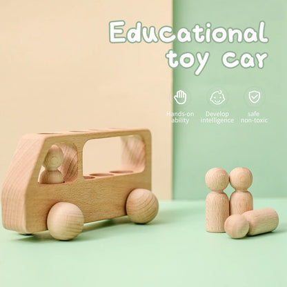 Montessori Wooden Bus Toy™