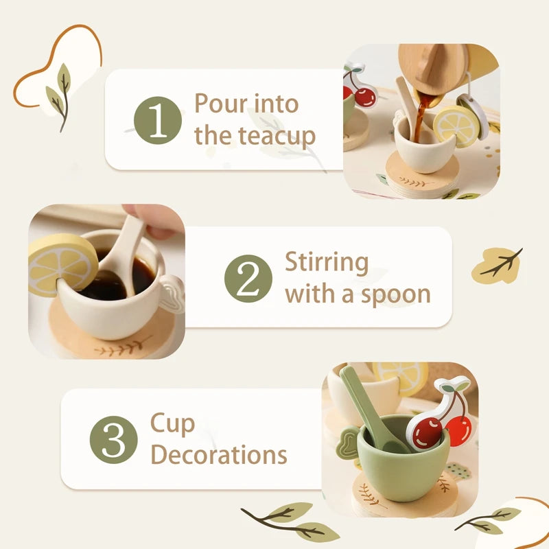 Deluxe Wooden Tea Party Set™