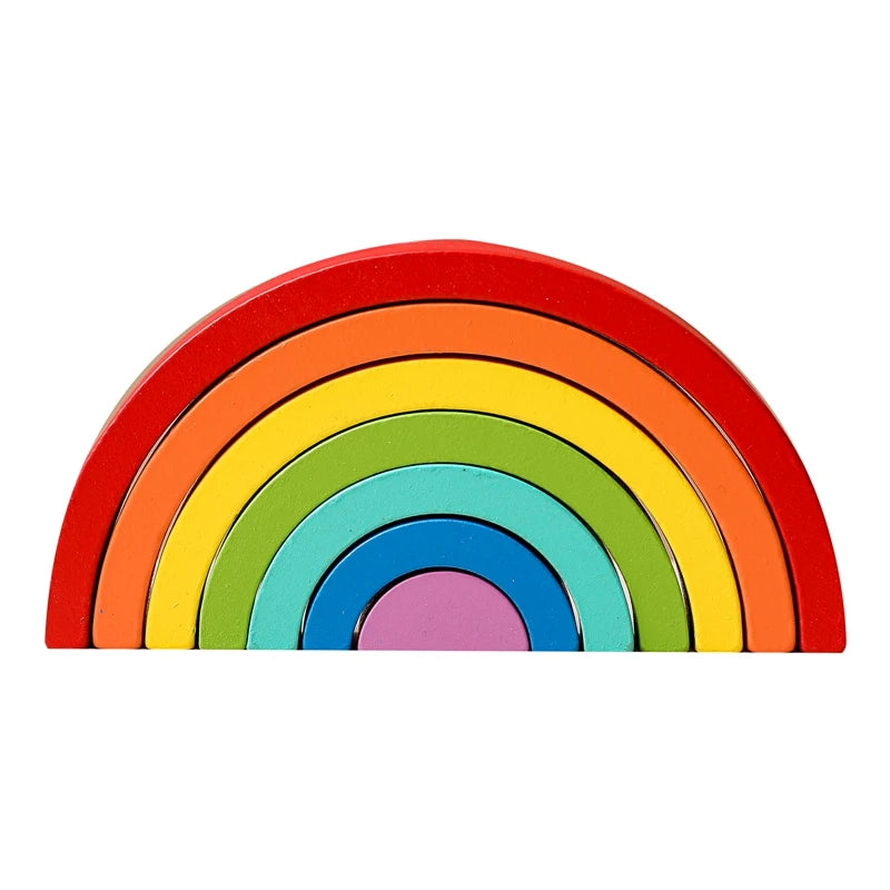 Rainbow Montessori Wooden Building Blocks™