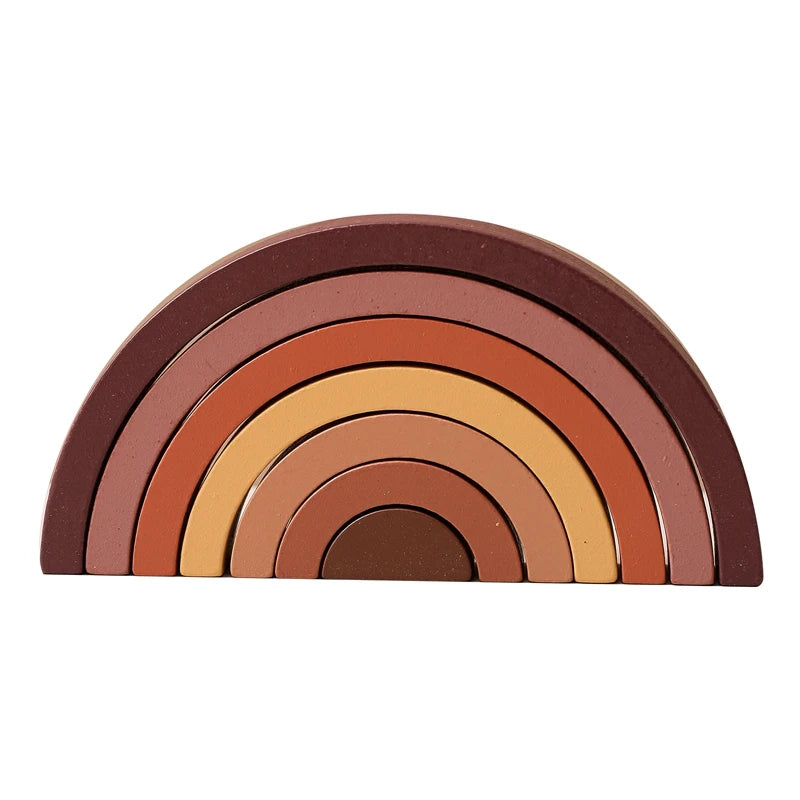 Rainbow Montessori Wooden Building Blocks™