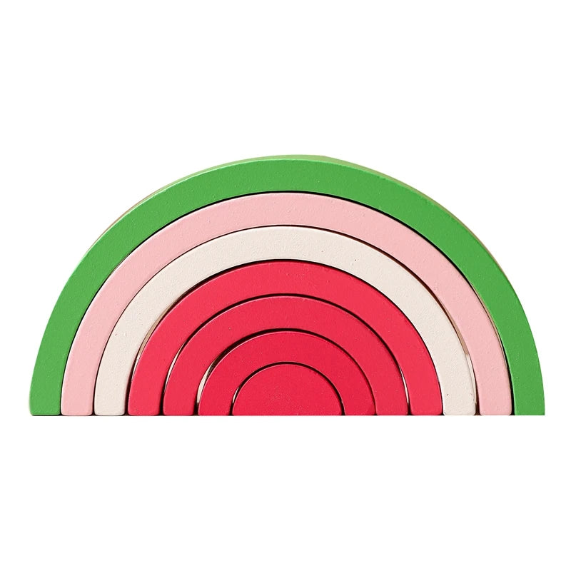 Rainbow Montessori Wooden Building Blocks™
