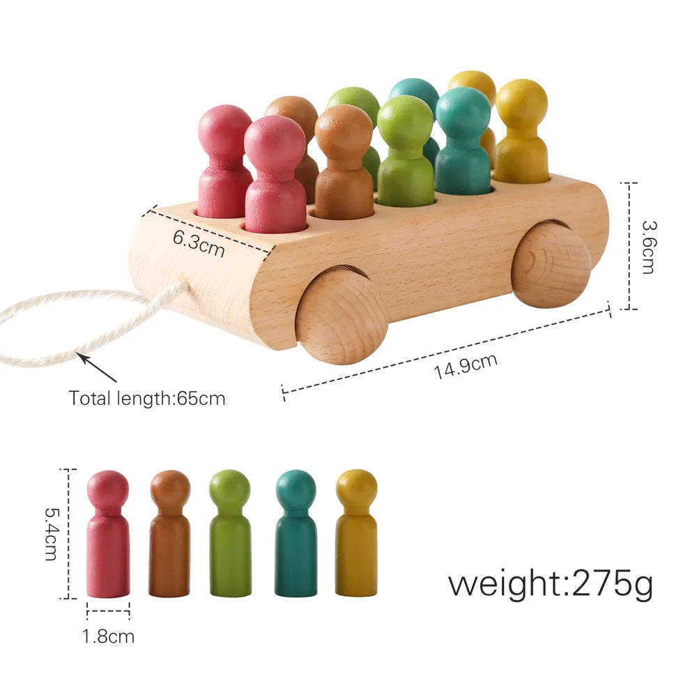 Colorful Beech Trolley Toy™