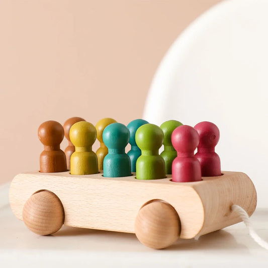 Colorful Beech Trolley Toy™